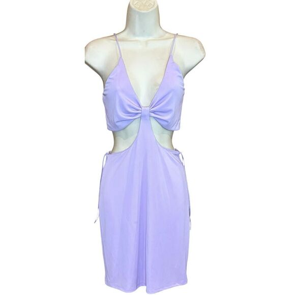 alice + olivia womens  Havana Mini Dress in Purple NWOT Size 6 - Picture 4 of 7